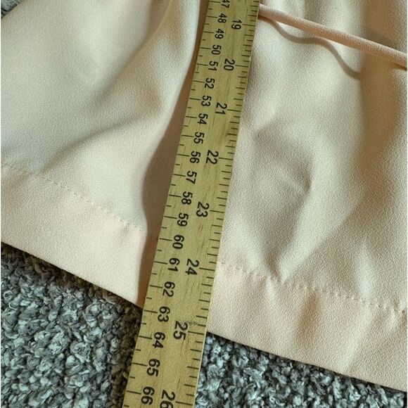 J. Crew Top Womens size 6 T Drapey Crepe Pink Faux Wrap Blouse V Neck Preppy - Picture 14 of 14